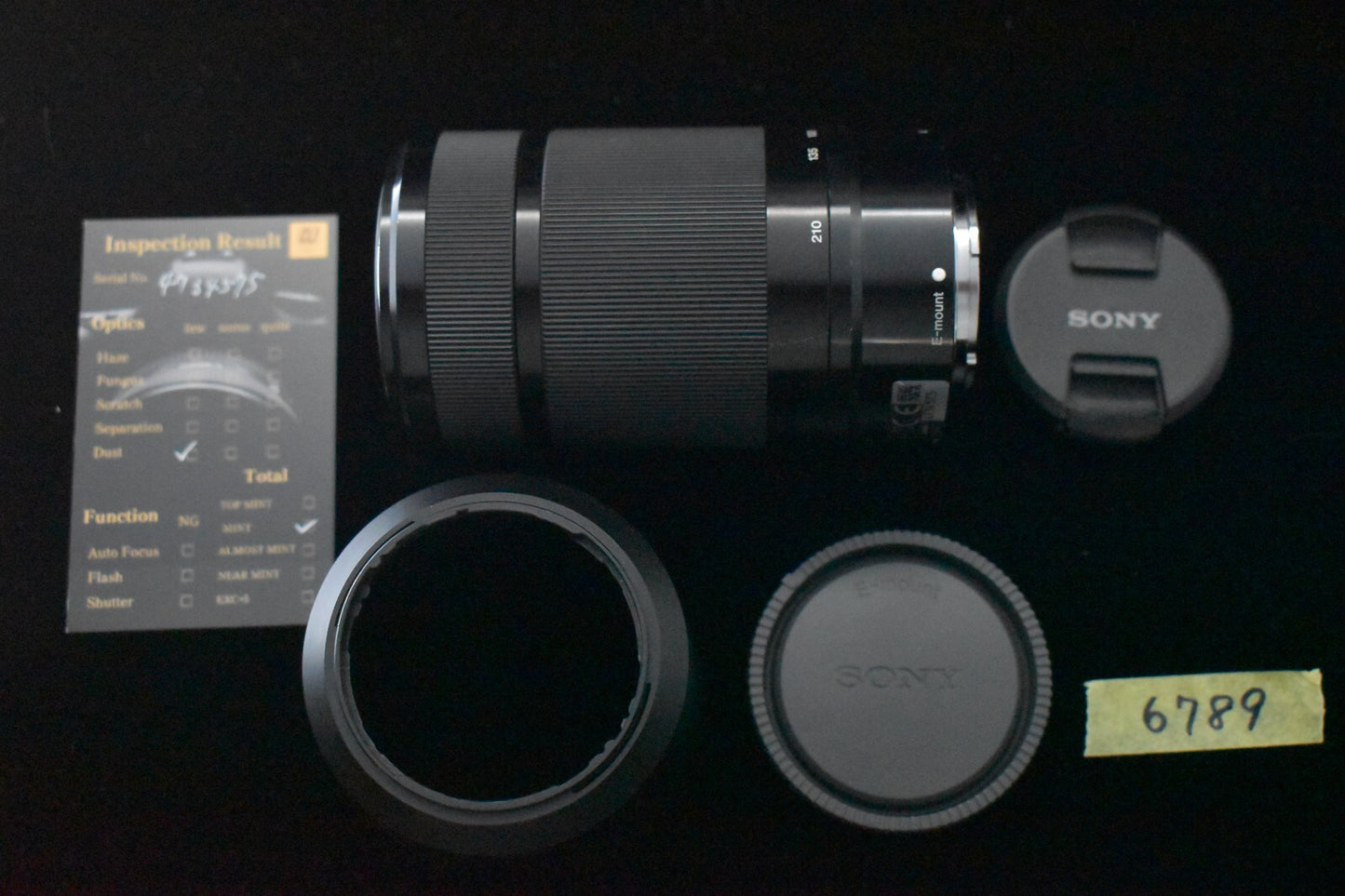 Sony 55-210mm F/4.5-6.3 E Mount OSS Telephoto Lens SEL55210 Black #6789