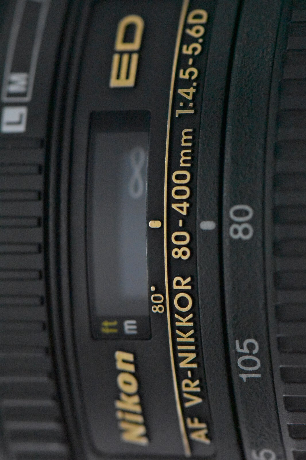 Nikon AF VR NIKKOR 80-400mm F/4.5-5.6 D ED Zoom F mount Telephoto Lens 6827