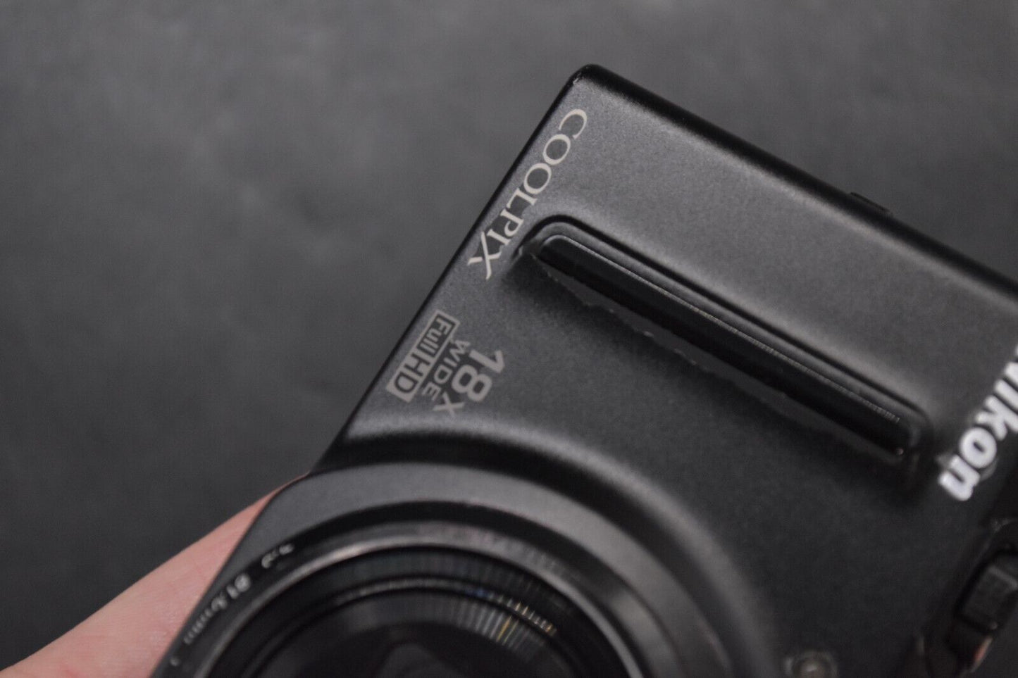 Nikon COOLPIX S9100 Black 12.1MP 18x ZOOM HD Digital Camera JAPAN 【EXC+5】3983
