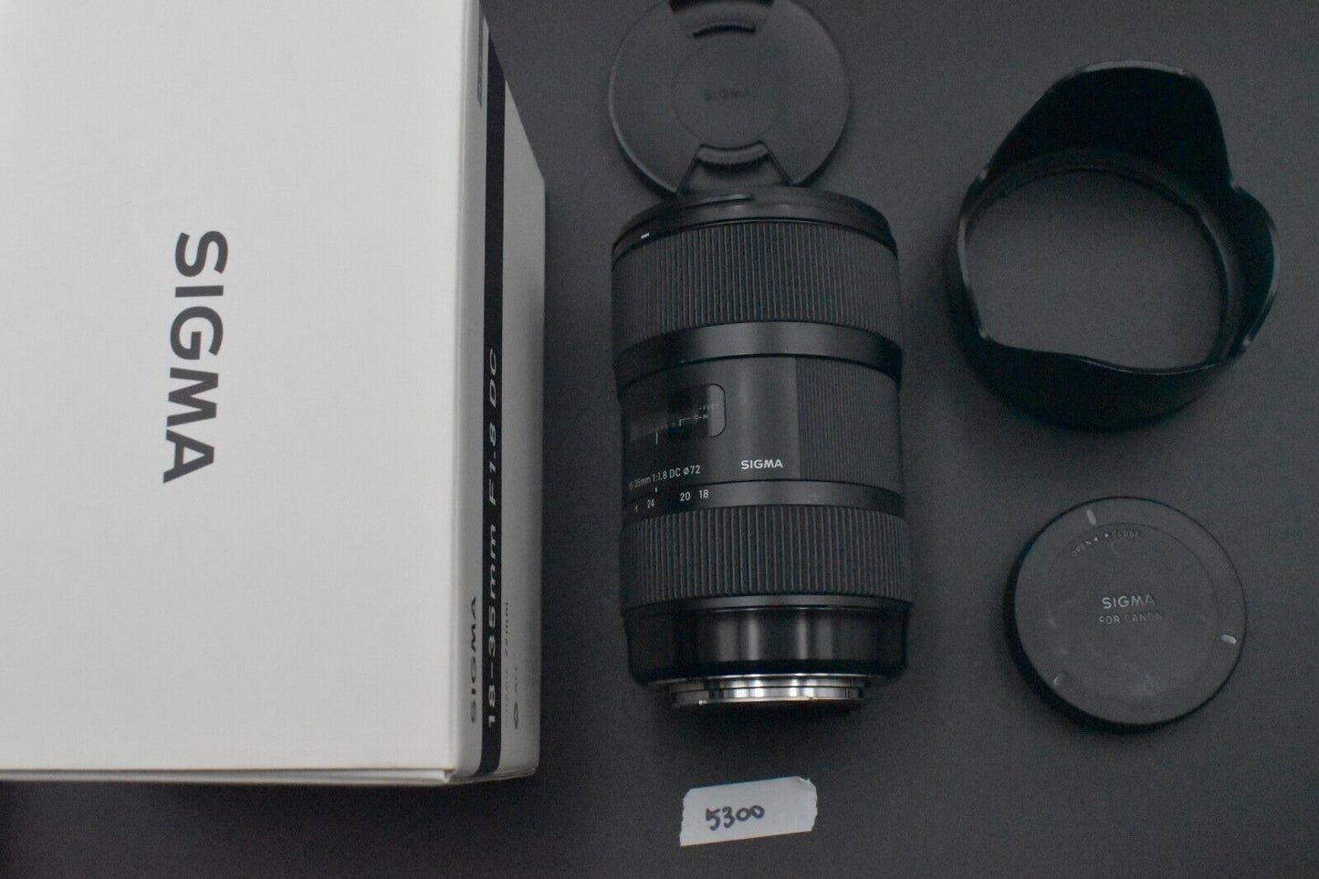 Sigma 18-35mm F/1.8 DC HSM Lens For Canon EF mount [MINT] #5300