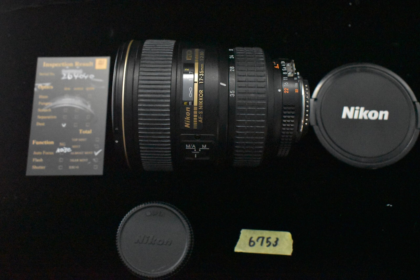 [1 Yr Warranty] Nikon AF-S Zoom Nikkor ED 17-35mm f/2.8D IF Lens Japan 6753