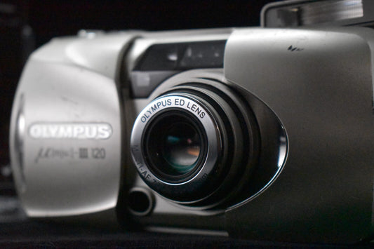 [1 Yr Warranty] Olympus mju μ III 120 Point & Shoot 35mm Film Camera JAPAN 6713