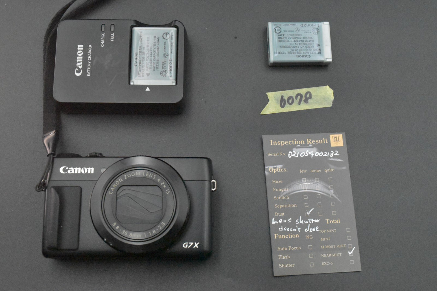 [1 Yr warranty] Canon PowerShot G7 X Optical Zoom 4.2x 20.2MP From JAPAN 6078