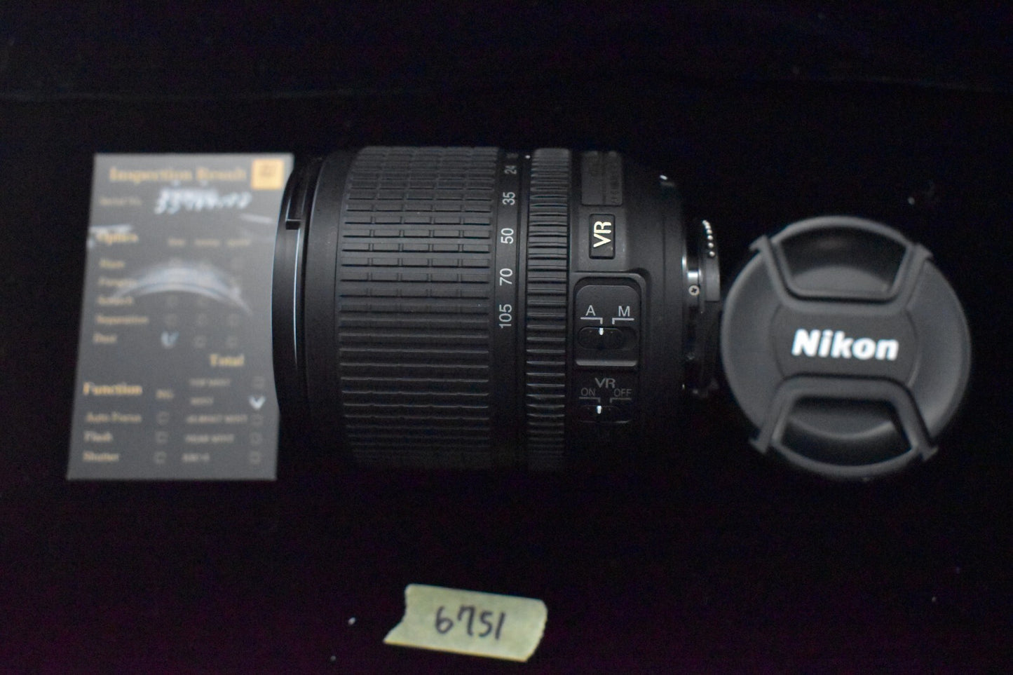 [1 Yr Warranty] Nikon AF-S DX NIKKOR 18-105mm f/3.5-5.6G ED VR Zoom Lens #6751