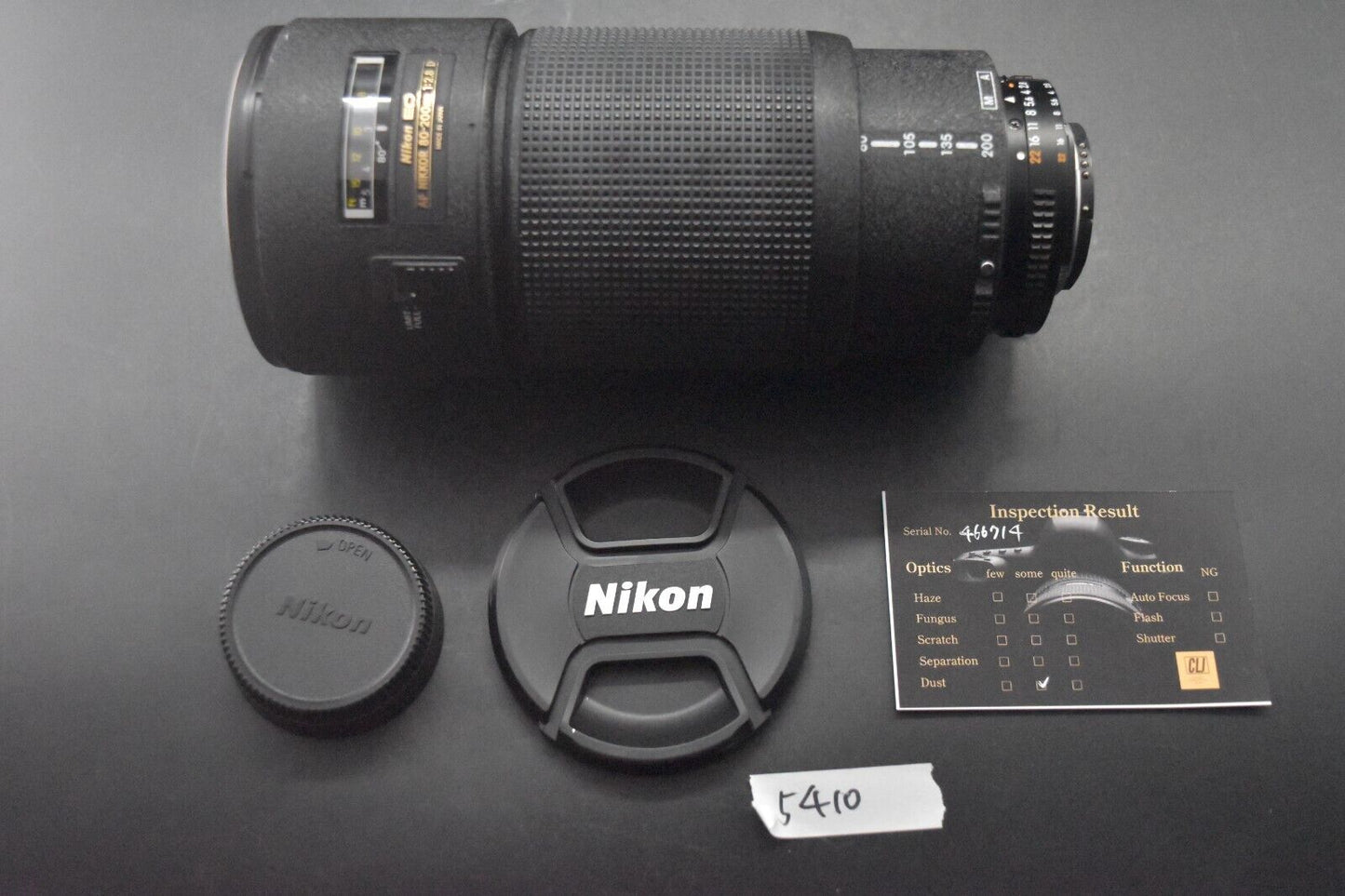 [Garantie 1 an] Téléobjectif zoom NIKON AF NIKKOR 80-200 mm F/2,8D ED 5895