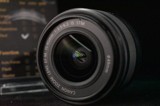 [1 Yr Warranty] Canon EF-M 15-45mm f/3.5-6.3 IS STM Black Lens From Japan 6664