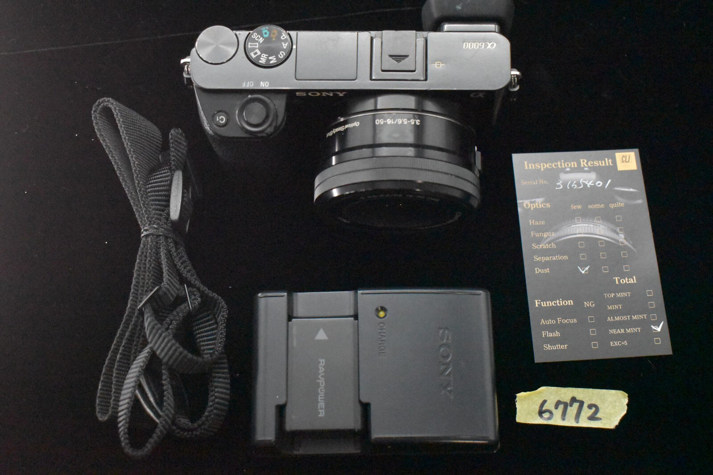 [1 Yr Warranty] Sony alpha a6000 Digital Mirrorless Camera with Lens Black 6772