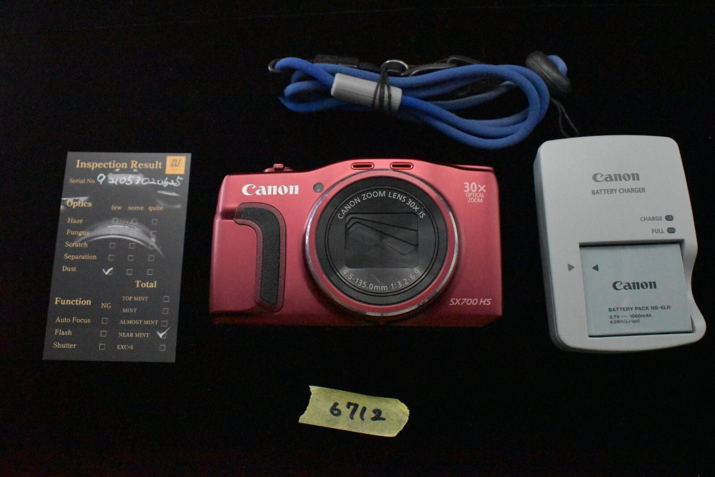 [1 Yr warranty] Canon PowerShot SX700 HS Compact Digital Camera Red 6712