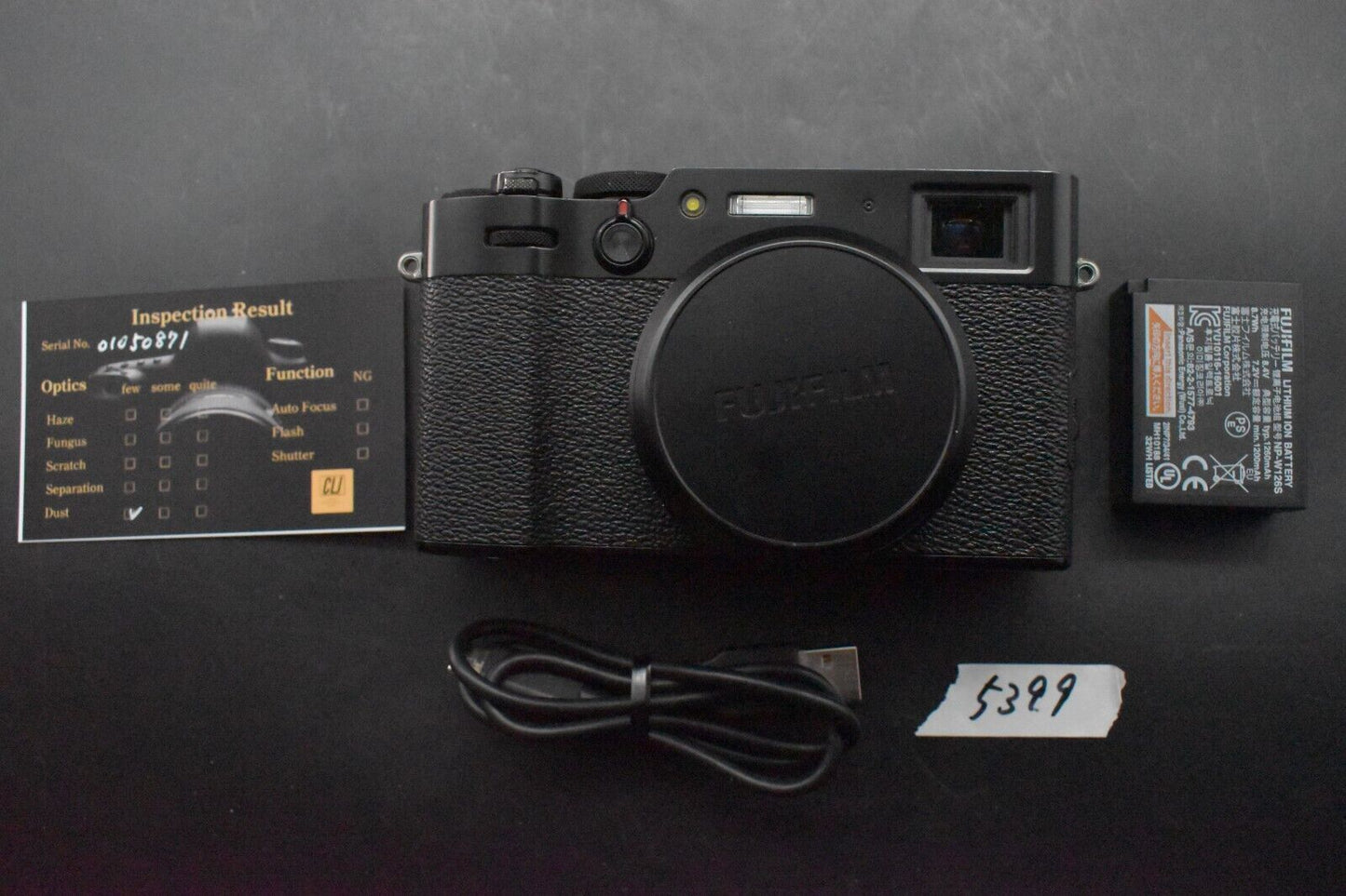 Fujifilm Fuji X100V Compact Digital Video Camera From Japan Black [MINT] 5399
