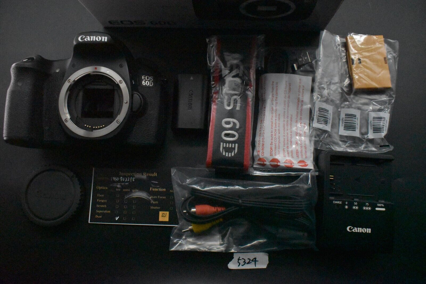 Canon EOS 60D 18.0MP DSLR Digital SLR Camera Pre-owned [ALMOST MINT SC 6%] #5324