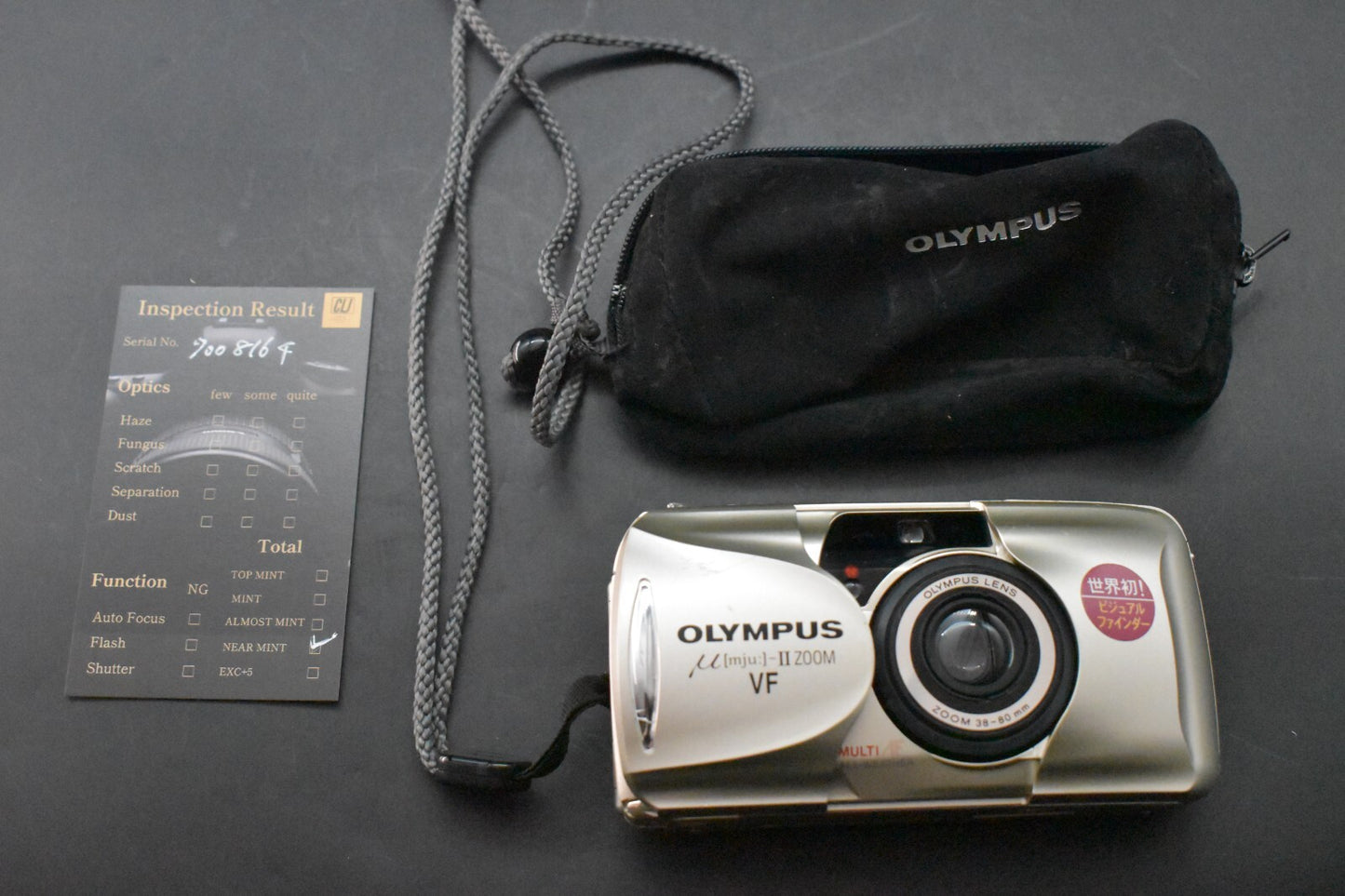 [1 Yr Warranty] Olympus Stylus μ mju II ZOOM 35mm Point & Shoot Film Camera 6313