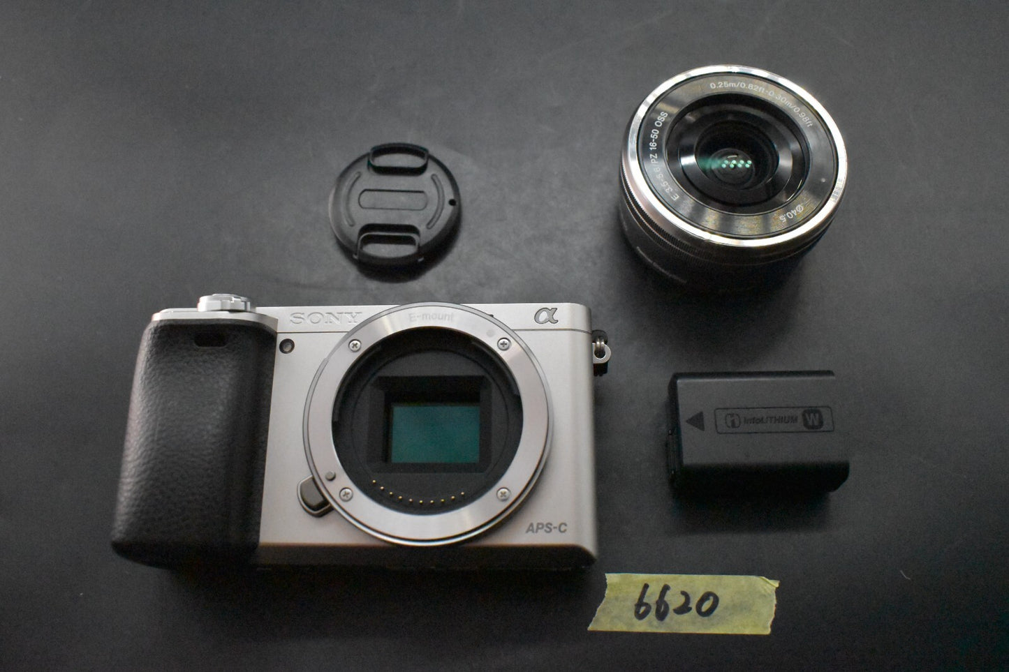 [1 Yr warranty] Sony a6000 Digital Mirrorless Camera with Lens Silver 6620
