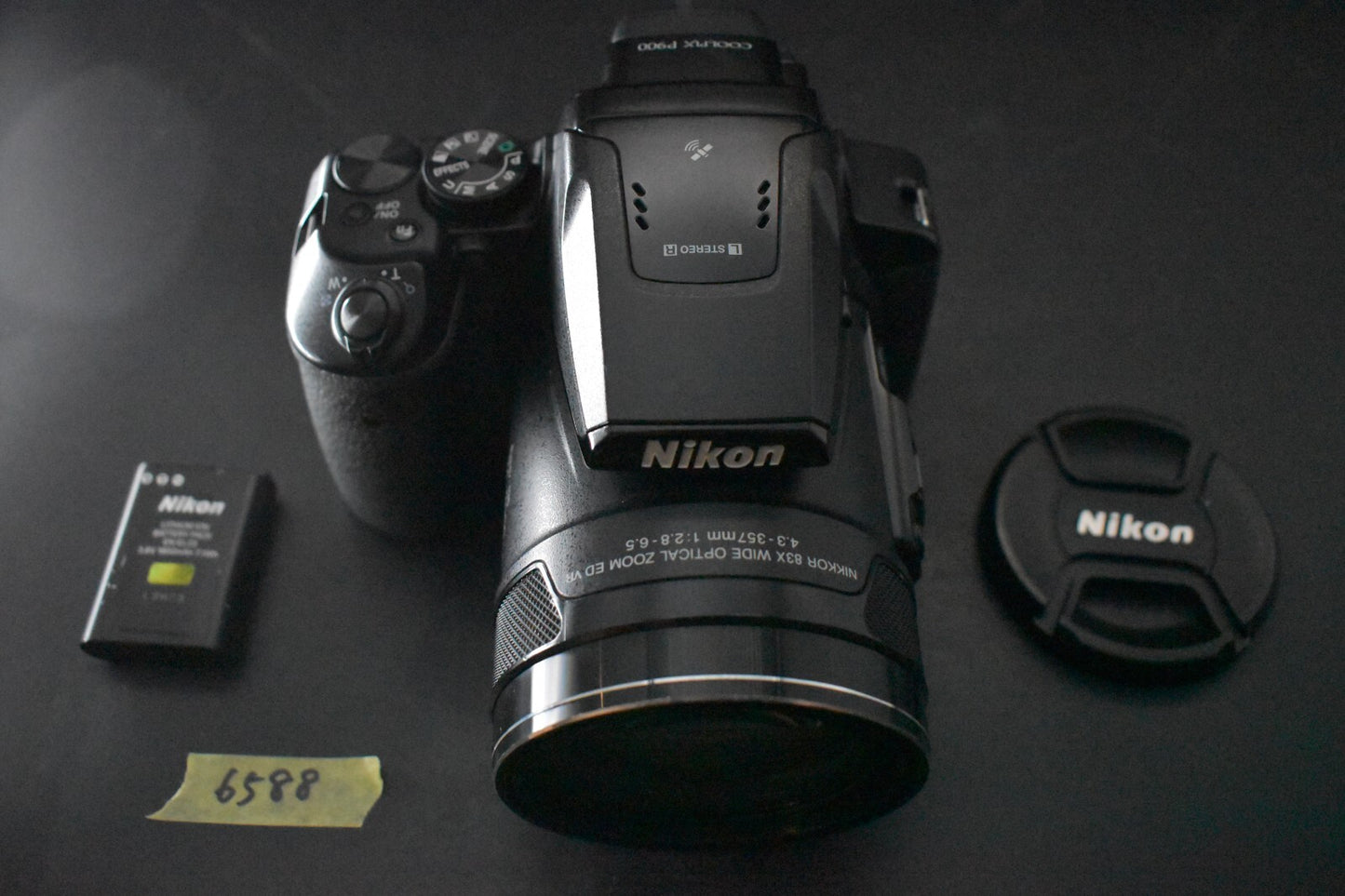 [1 Yr warranty] Nikon Coolpix P900 Black Point and Shoot Super Zoom Camera 6588