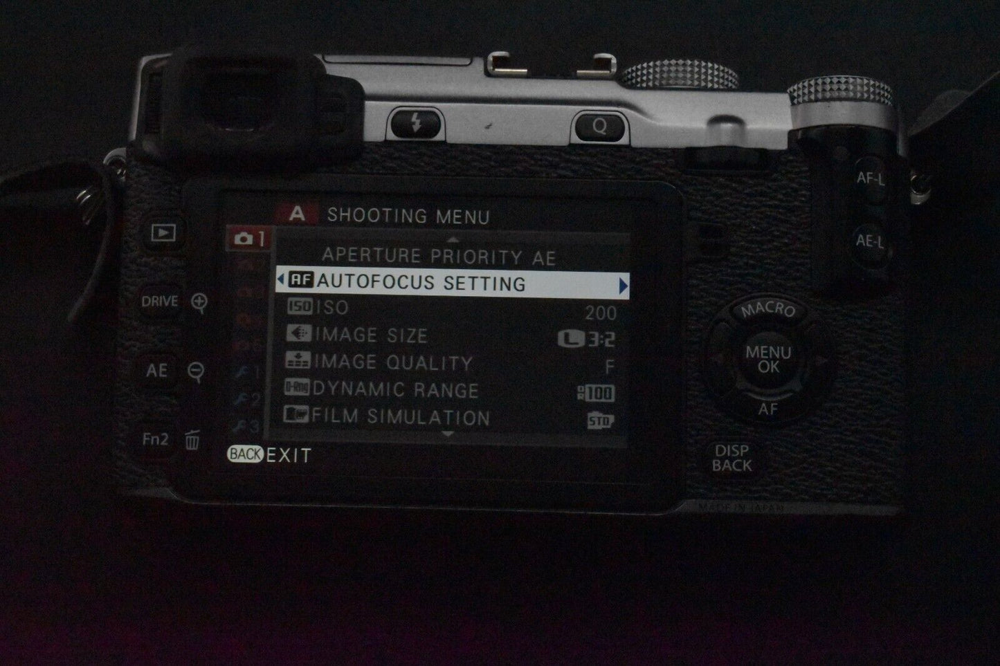 Fotocamera digitale mirrorless Fujifilm Fuji X-E2 argento usata [QUASI NUOVA]...