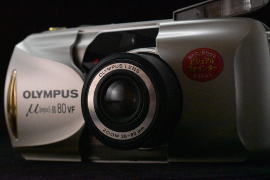 [1 Yr Warranty] Olympus μ Mju II 80 VF Point & Shoot 35mm Film Camera JAPAN 6423