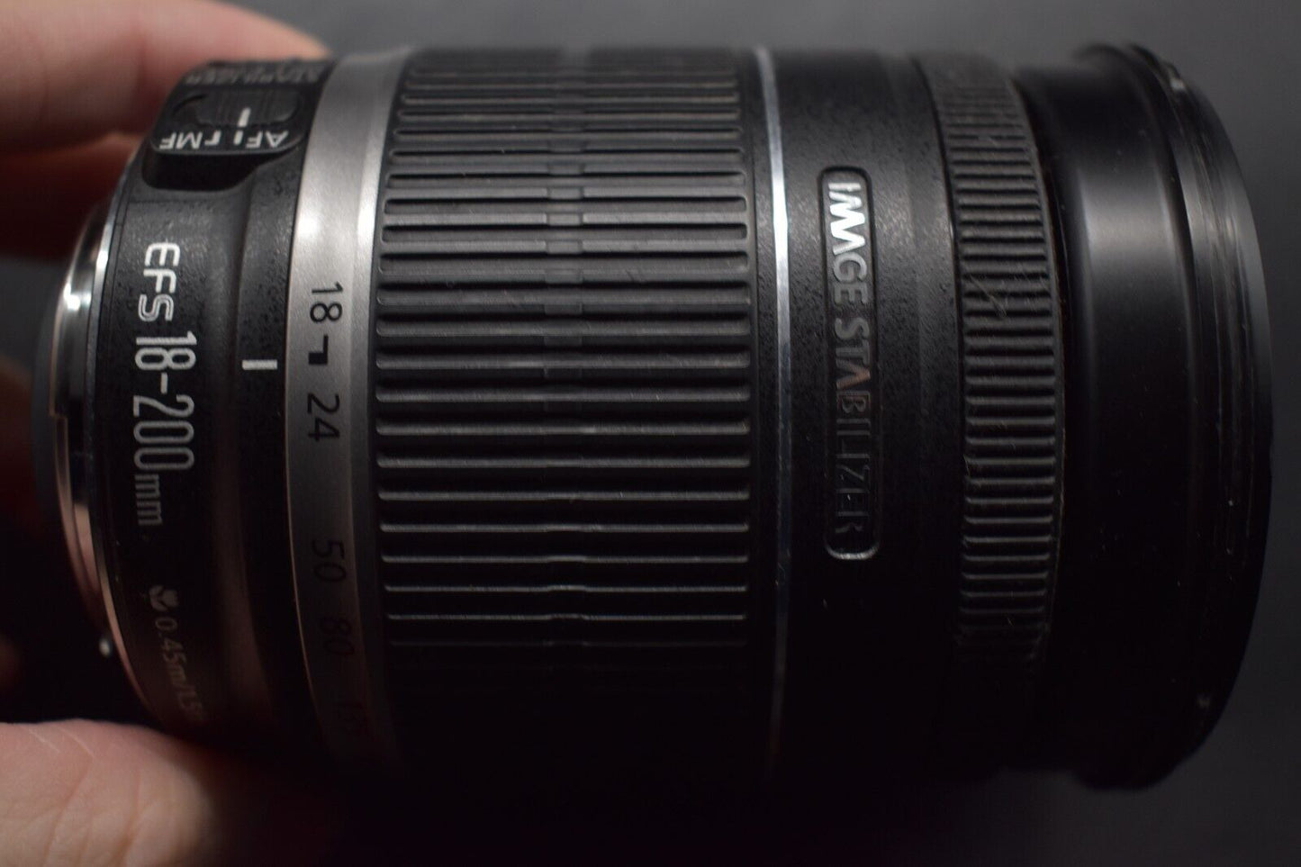 Canon EF-S 18-200mm f/3.5-5.6 IS Wide Angle Zoom AF Lens From JAPAN [MINT-] 4936