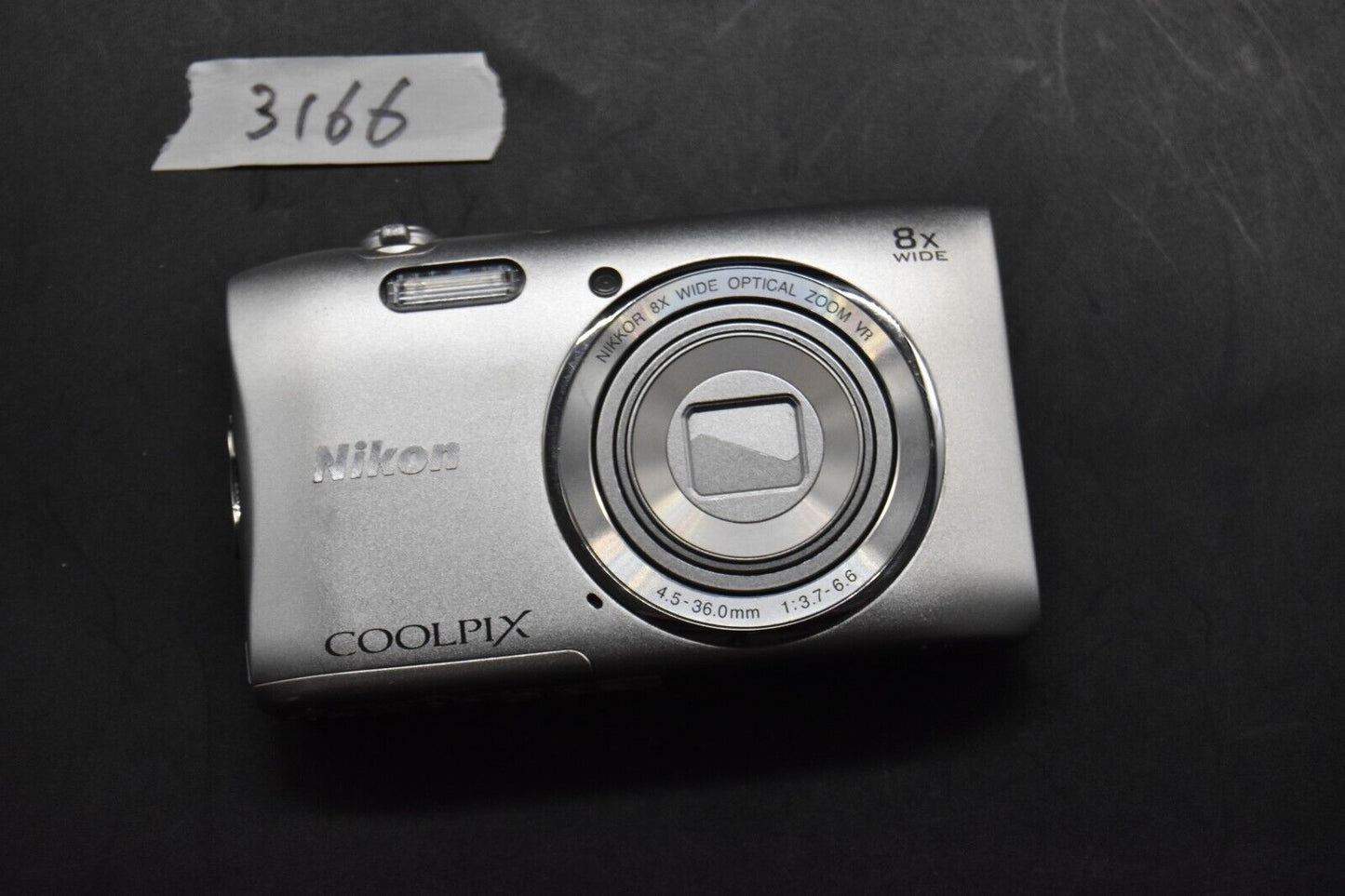 Nikon Coolpix S3600 Silver 20.1MP Compact Digital Camera Japan 【NEAR MINT】 #3166