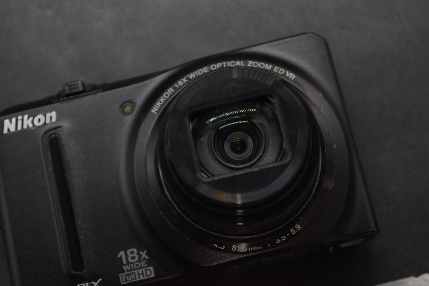 Nikon COOLPIX S9100 Black 12.1MP 18x ZOOM HD Digital Camera JAPAN 【EXC+5】3983