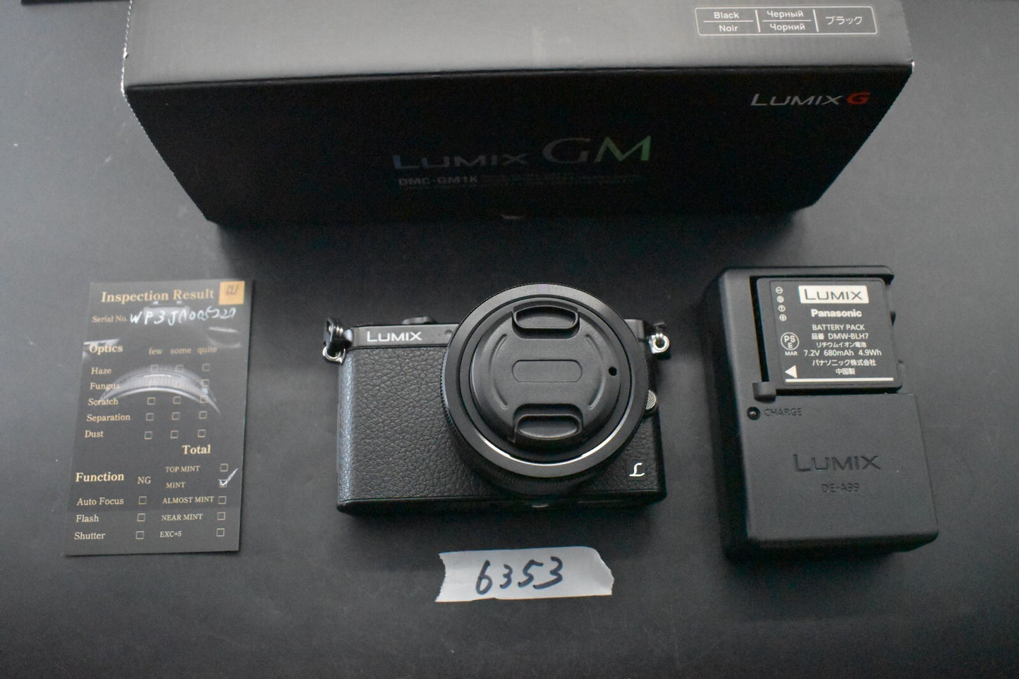 [1 Yr Warranty] English OK! Panasonic LUMIX DMC-GM1 Digital Camera Black  6353