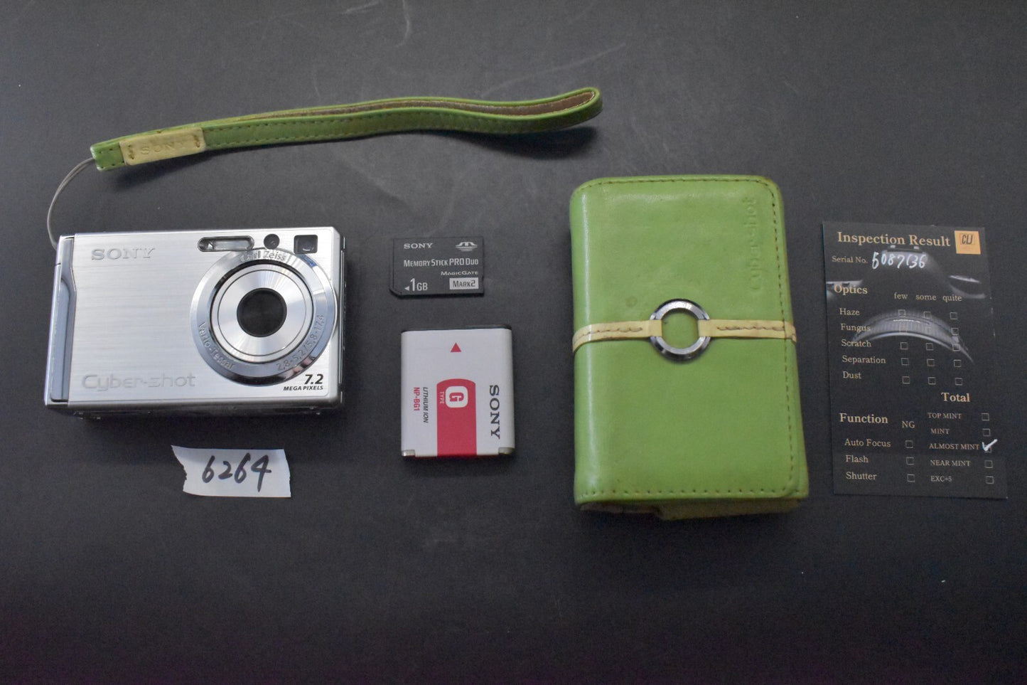 [1 Yr Warranty] Sony Cyber-shot DSC-W80 Silver Digital Camera Japanese only 6264