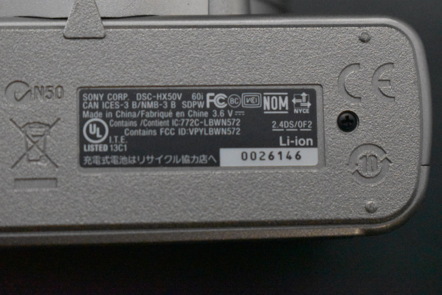 [1 Yr Warranty] SONY Cyber-Shot DSC-HX50V 20.4MP 30X Zoom Digital Camera 6212