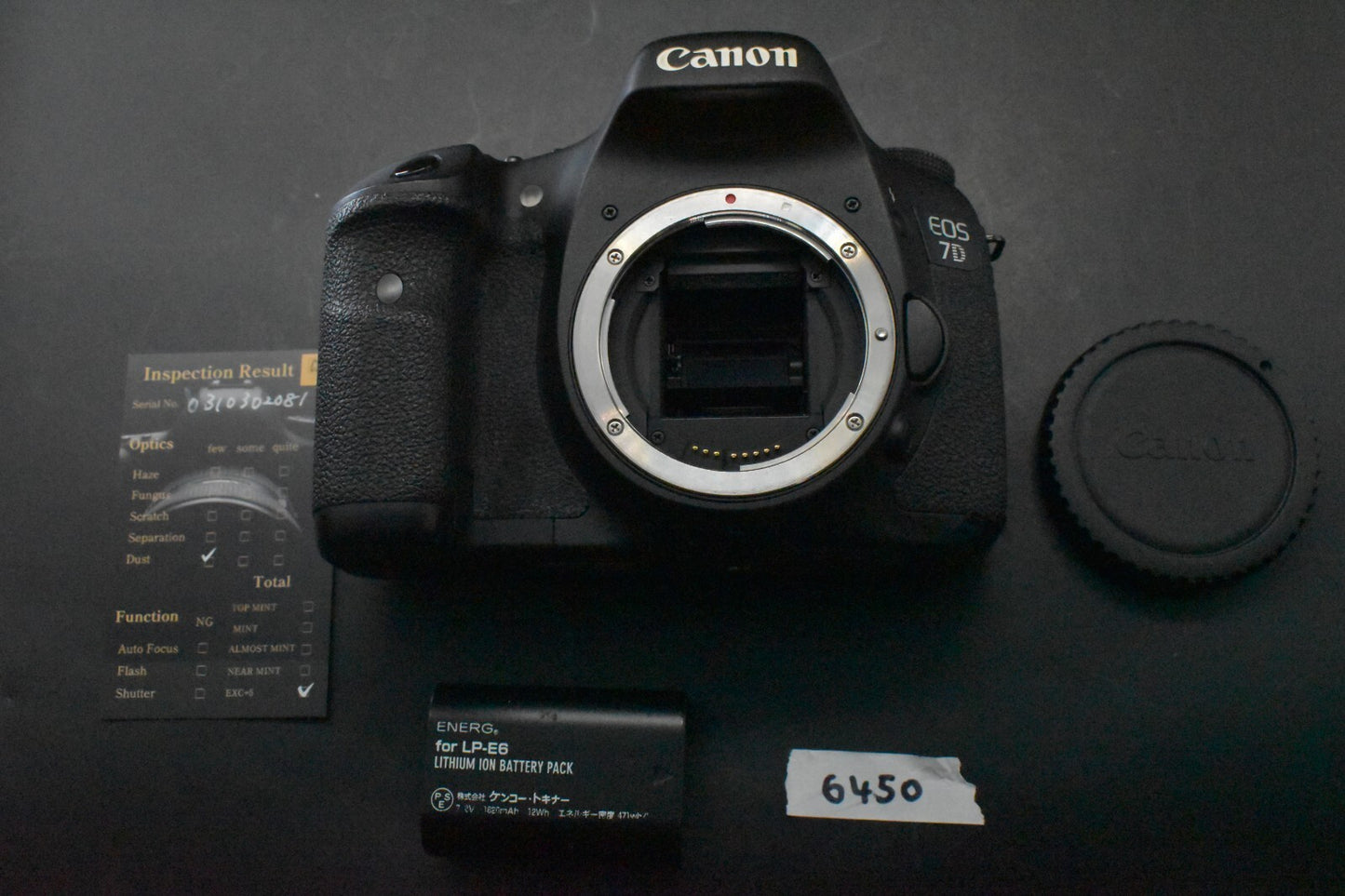 [1 Yr warranty] Canon EOS 7D DSLR Digital Professional Camera From Japan 6450