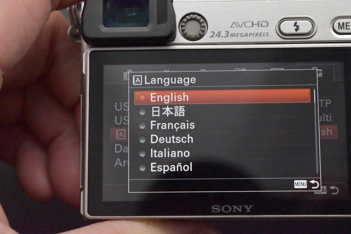 Sony alpha a6000 Digital Mirrorless Camera with Lens Silver [N MINT] 5368-5371