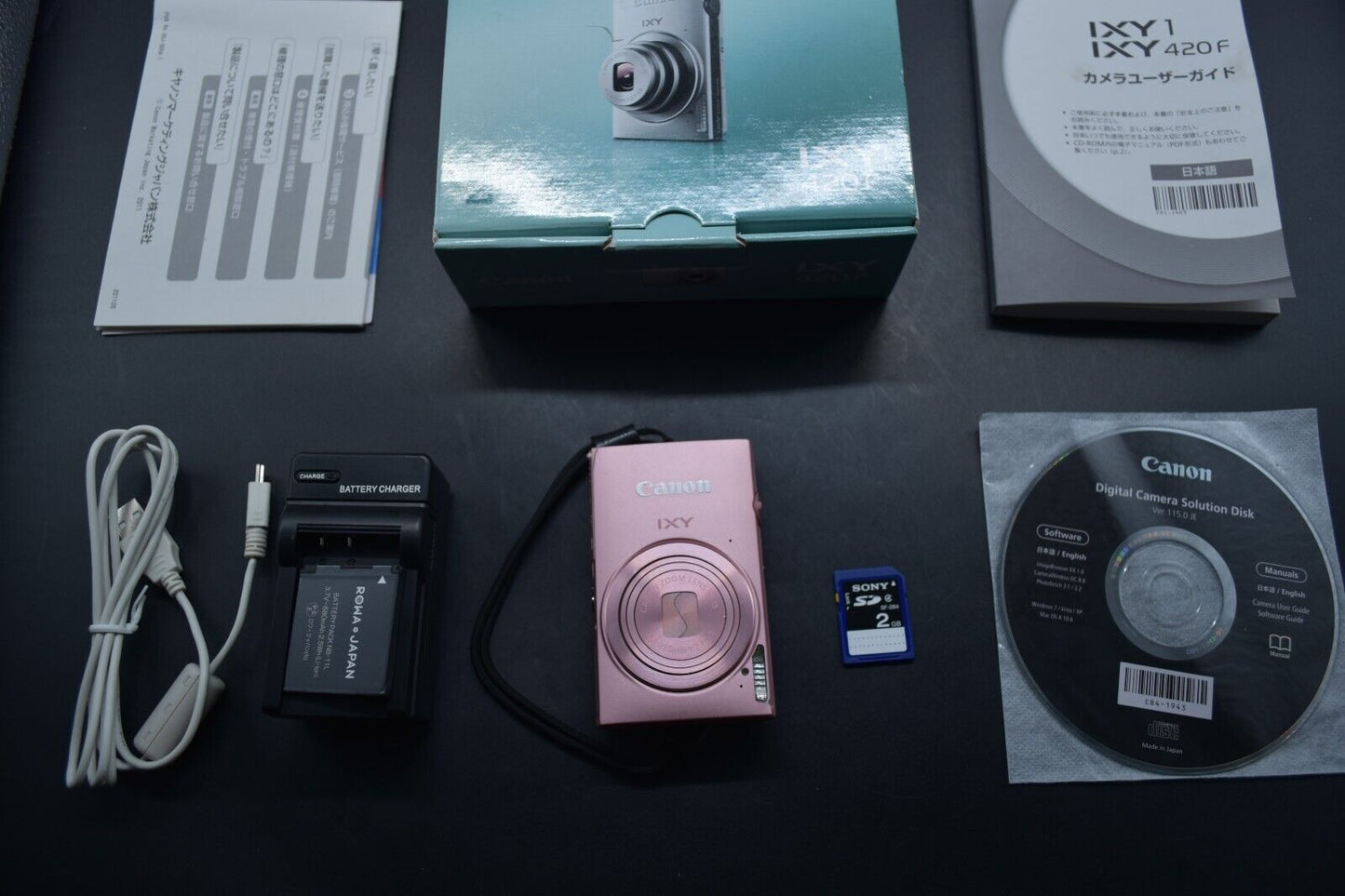 Canon IXY 420F PowerShot ELPH 320 HS IXUS 240 HS Pink From JAPAN [MINT-]  3538