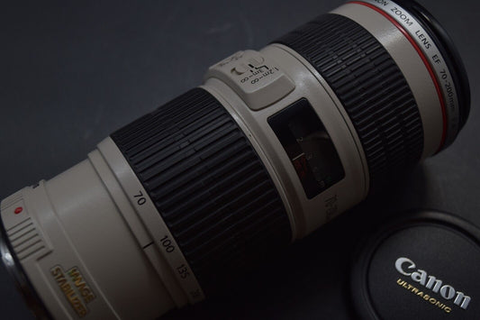 Canon EF 70-200mm F/4 L IS USM Telephoto Lens From JAPAN [TOP MINT] 3668