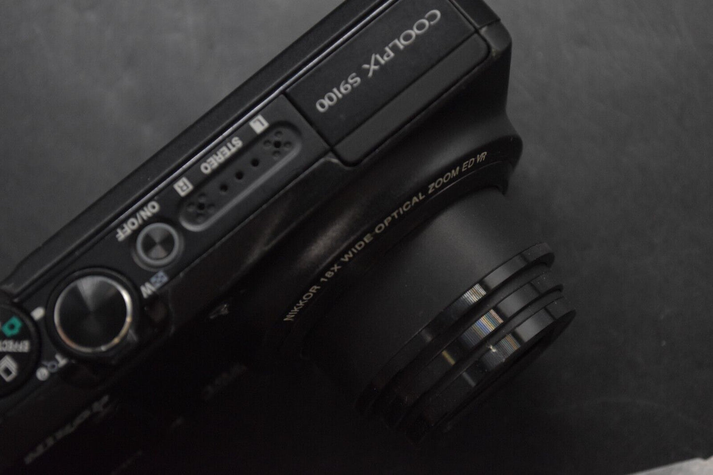 Nikon COOLPIX S9100 Black 12.1MP 18x ZOOM HD Digital Camera JAPAN 【EXC+5】3983
