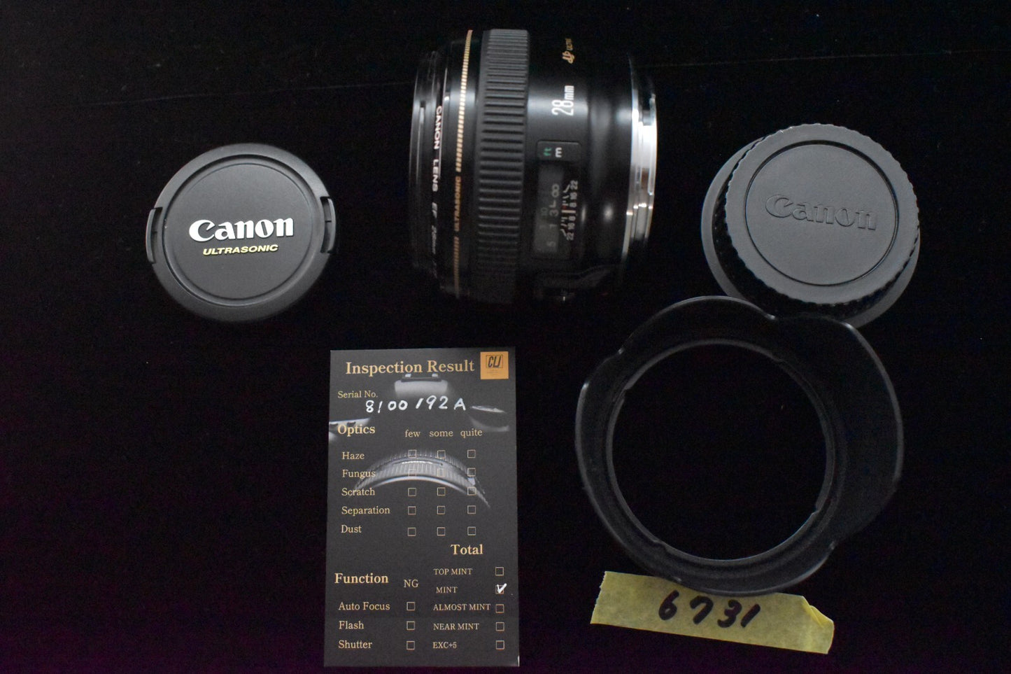 [1 Yr warranty] Canon EF 28mm f/1.8 AF USM From Japan 6731