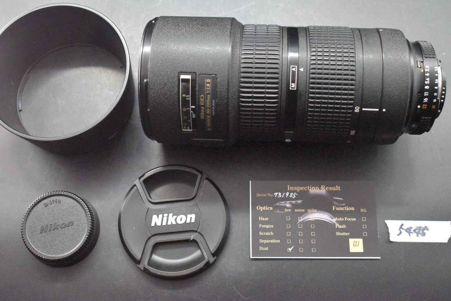 Nikon Zoom NIKKOR AF 80-200mm F/2.8 D ED New Lens [ALMOST MINT] #5445