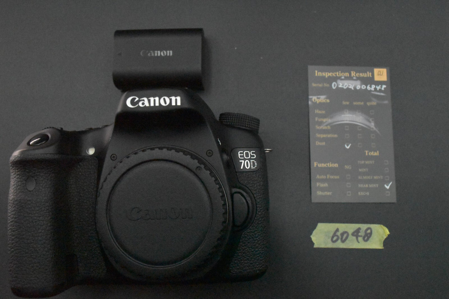 [1 Yr warranty] Canon EOS 70D DSLR Digital SLR Video Camera Body 6298