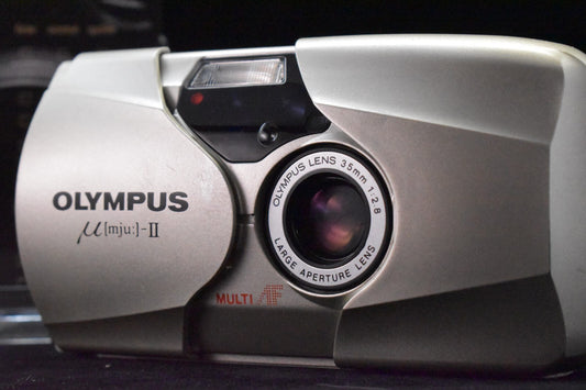 [1 Yr Warranty] Olympus μ mju II 35mm F2.8 Point & Shoot Film Camera Japan 6374