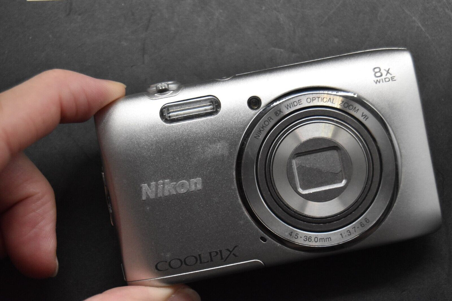 Nikon Coolpix S3600 Silver 20.1MP Compact Digital Camera Japan 【NEAR MINT】 #3166