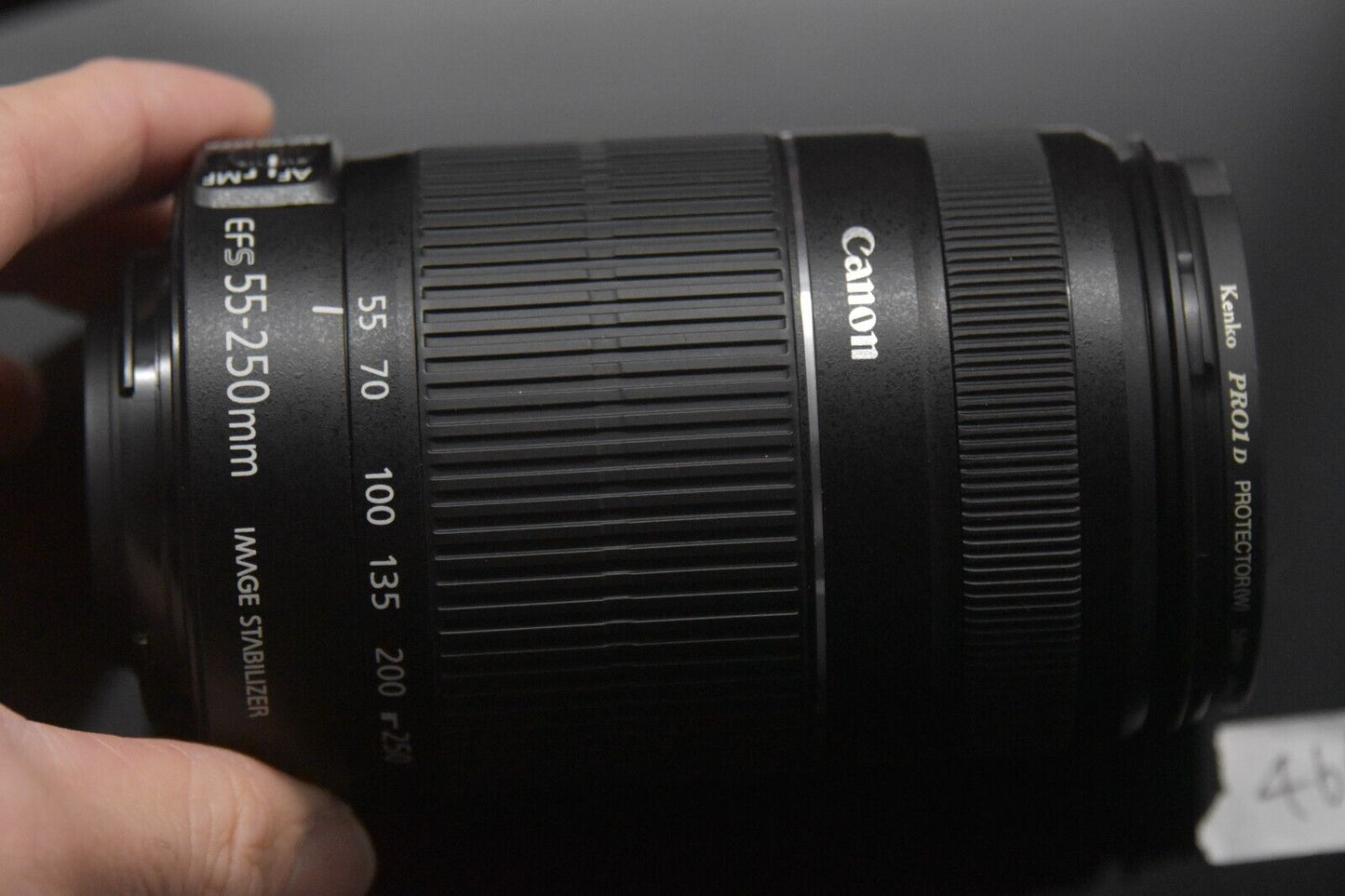 2 Lenses! Canon Eos Kiss X7 18-55mm & 55-250mm DSLR Camera Black From Japan 4651