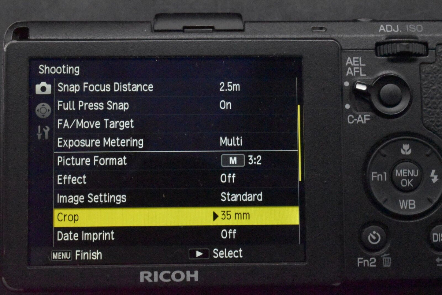 RICOH GR 16.2MP Digital Compact Camera Black JAPAN [ALMOST MINT] #5104