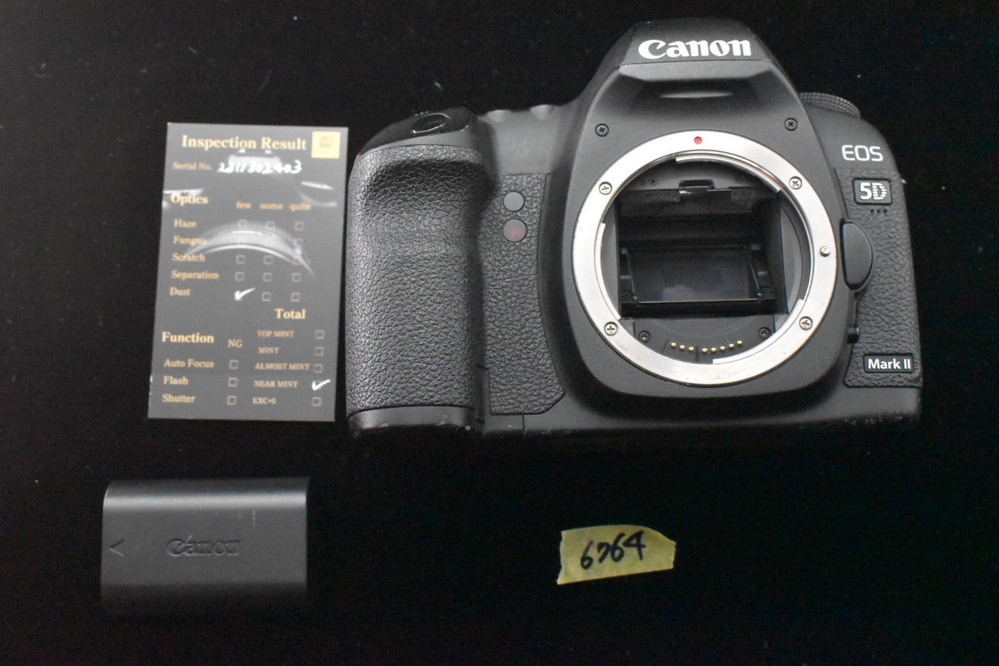 [1 Yr warranty] Canon EOS 5D Mark II DSLR Full Frame Video Camera Black 6764