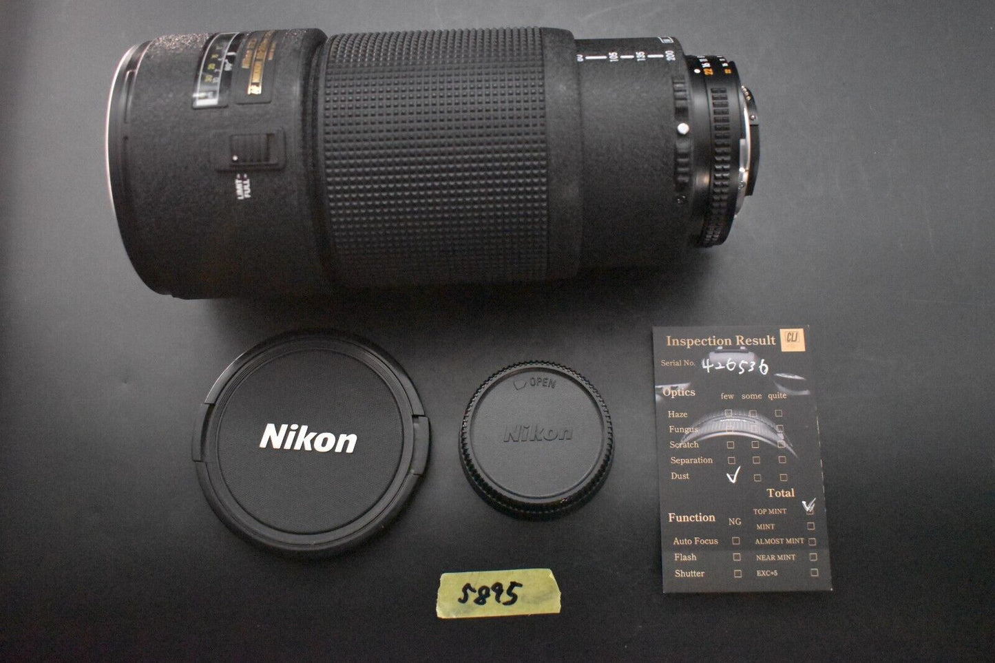 [1 Yr warranty] NIKON AF NIKKOR 80-200mm F/2.8D ED Zoom Telephoto Lens 5895