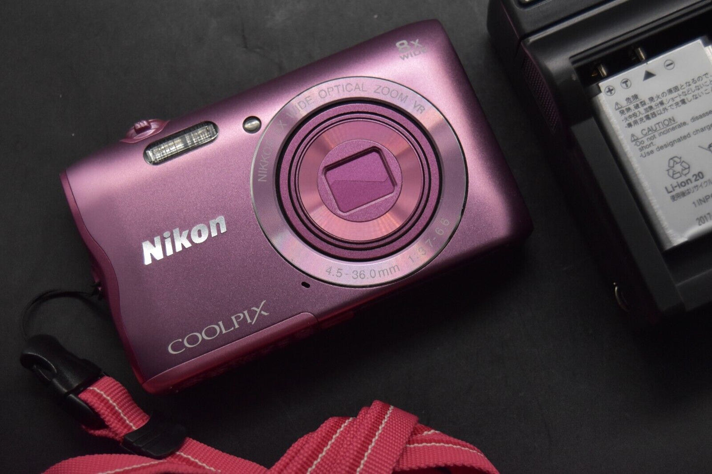 Nikon Digital Camera Coolpix A300 Pink WiFi 20MP 8.0x Zoom  【EXCELLENT+5】 #3428