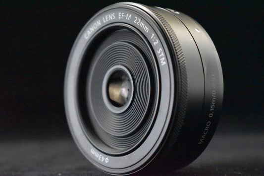 [1Yr Warranty] Canon EF-M 22mm f/2 STM Lens for EOS M EF-M Mount Black 6770