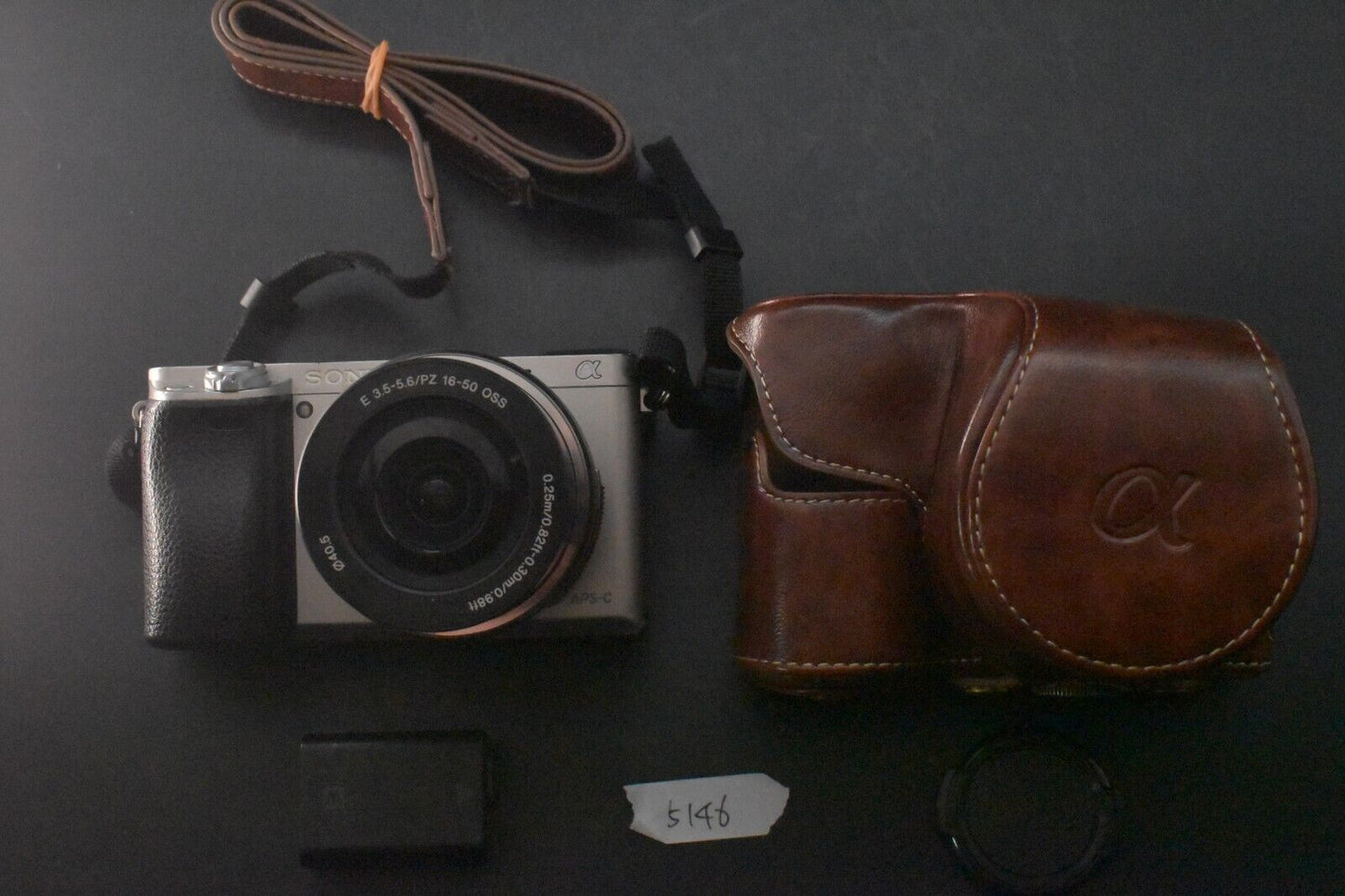 Sony alpha a6000 Digital Mirrorless Camera with Lens Silver [N MINT] 5368-5371