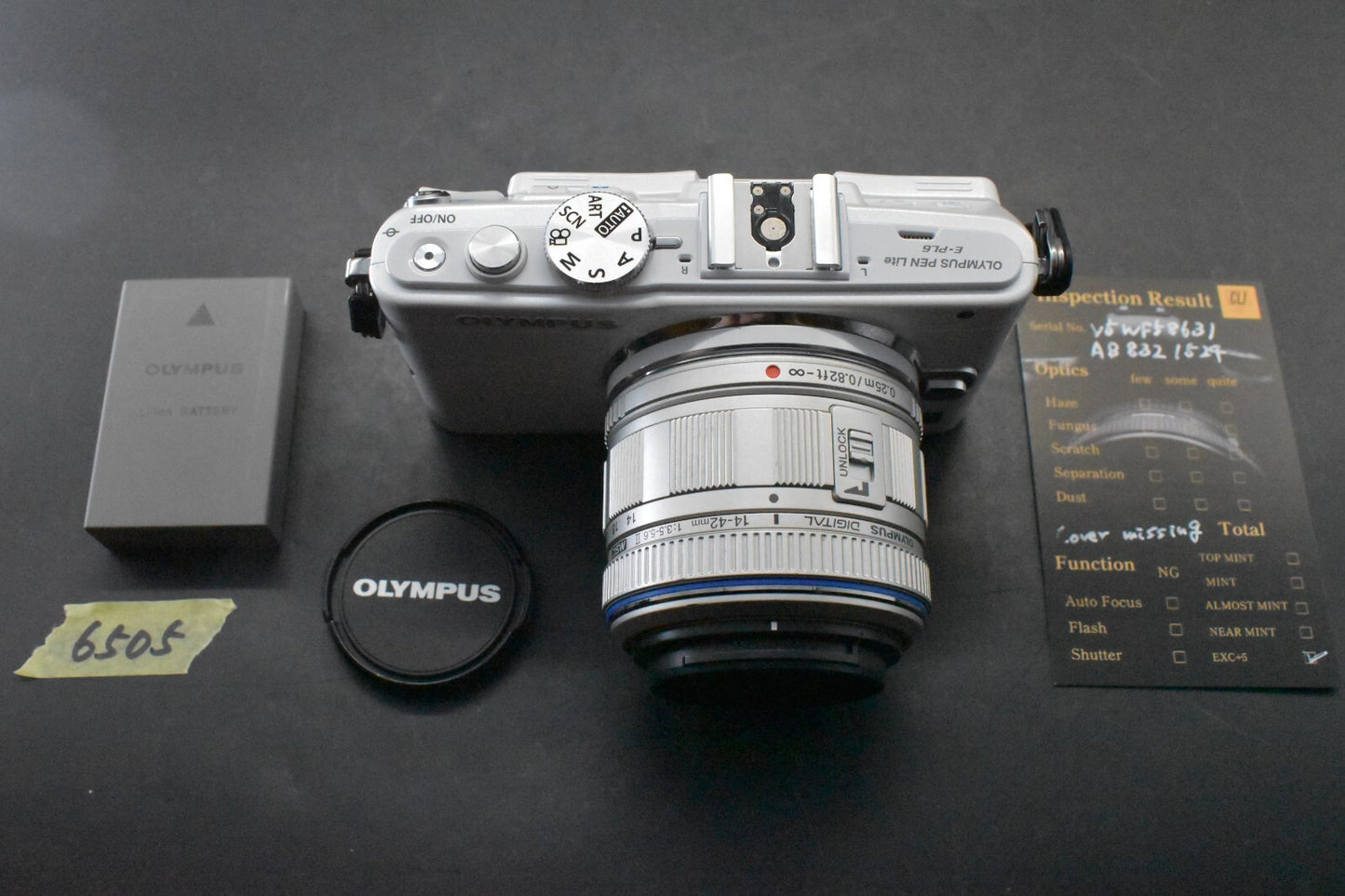 [1 Yr Warranty] Olympus Pen Lite E-PL6 16.0MP Body White with Lens 6505