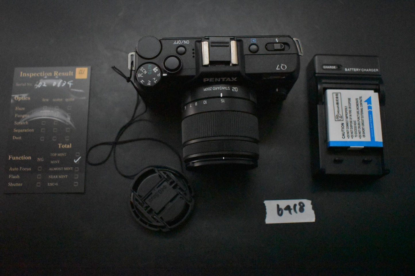 [1 Yr Warranty] Pentax Q7 Black Digital Mirrorless camera with 5-15mm Lens 6418