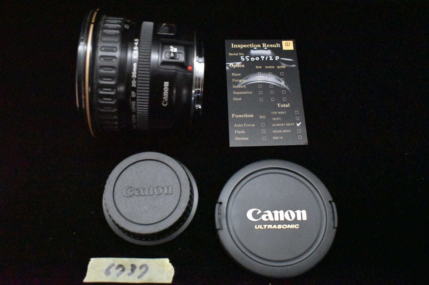 [1 Yr Warranty] Canon EF 20-35mm f/3.5-4.5 USM Wide Angle Zoom Lens 6737