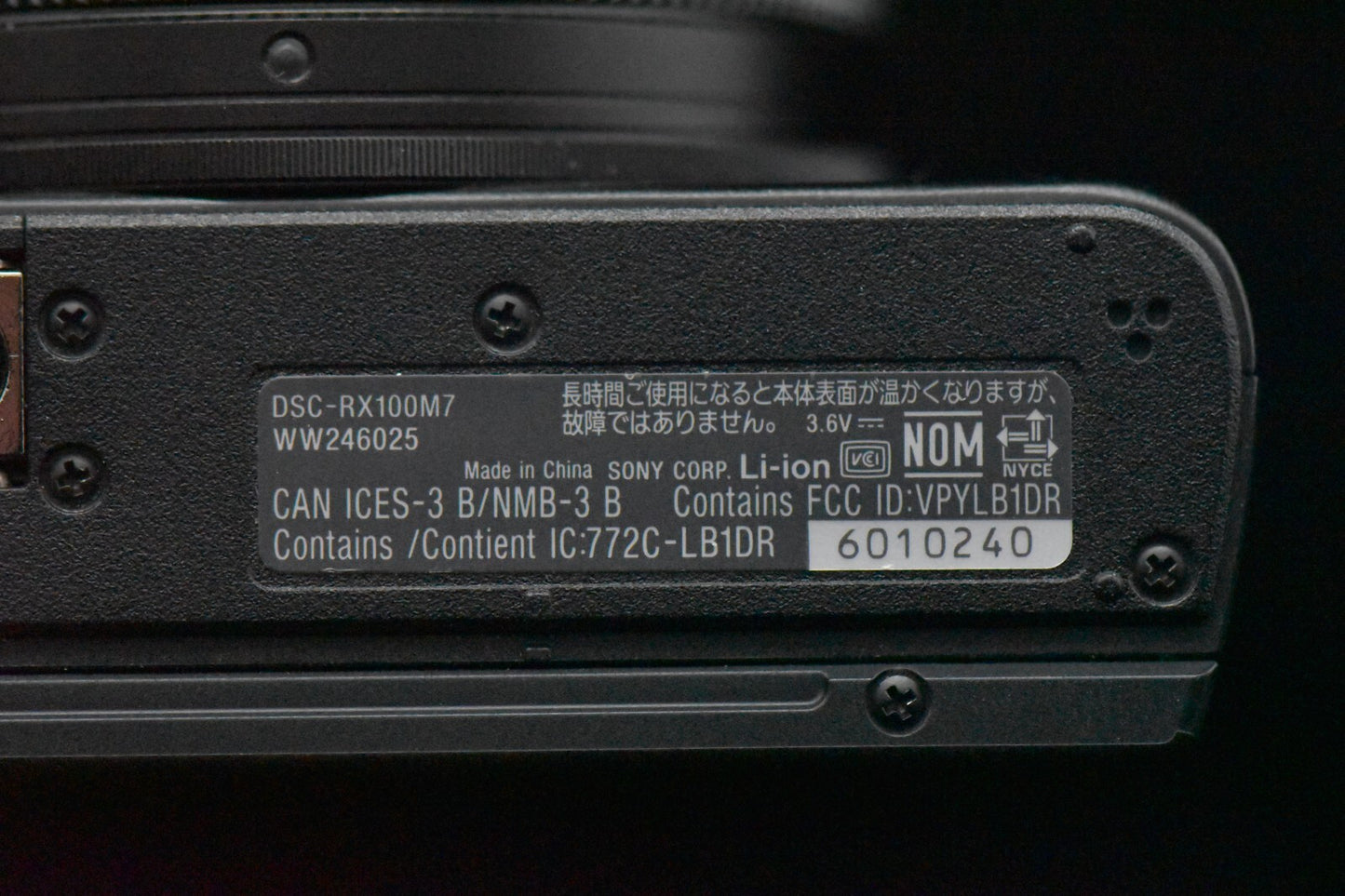 [1 Yr Warranty] Sony Cyber-Shot DSC-RX100M7 VII Mark 7 Digital Camera 5436