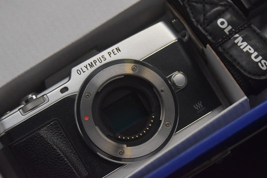 Olympus PEN E-P5 Silver Body Wifi Digital Camera Japan [MINT SC 6279] #4615
