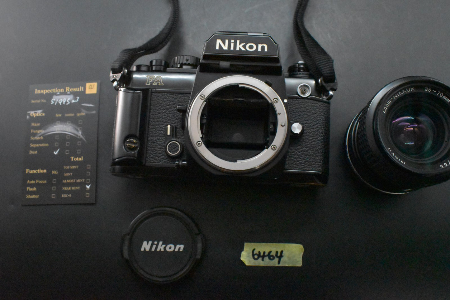 [1 Yr Warranty] Nikon FA Black 35mm SLR Film Camera Body + Lens From Japan 6464