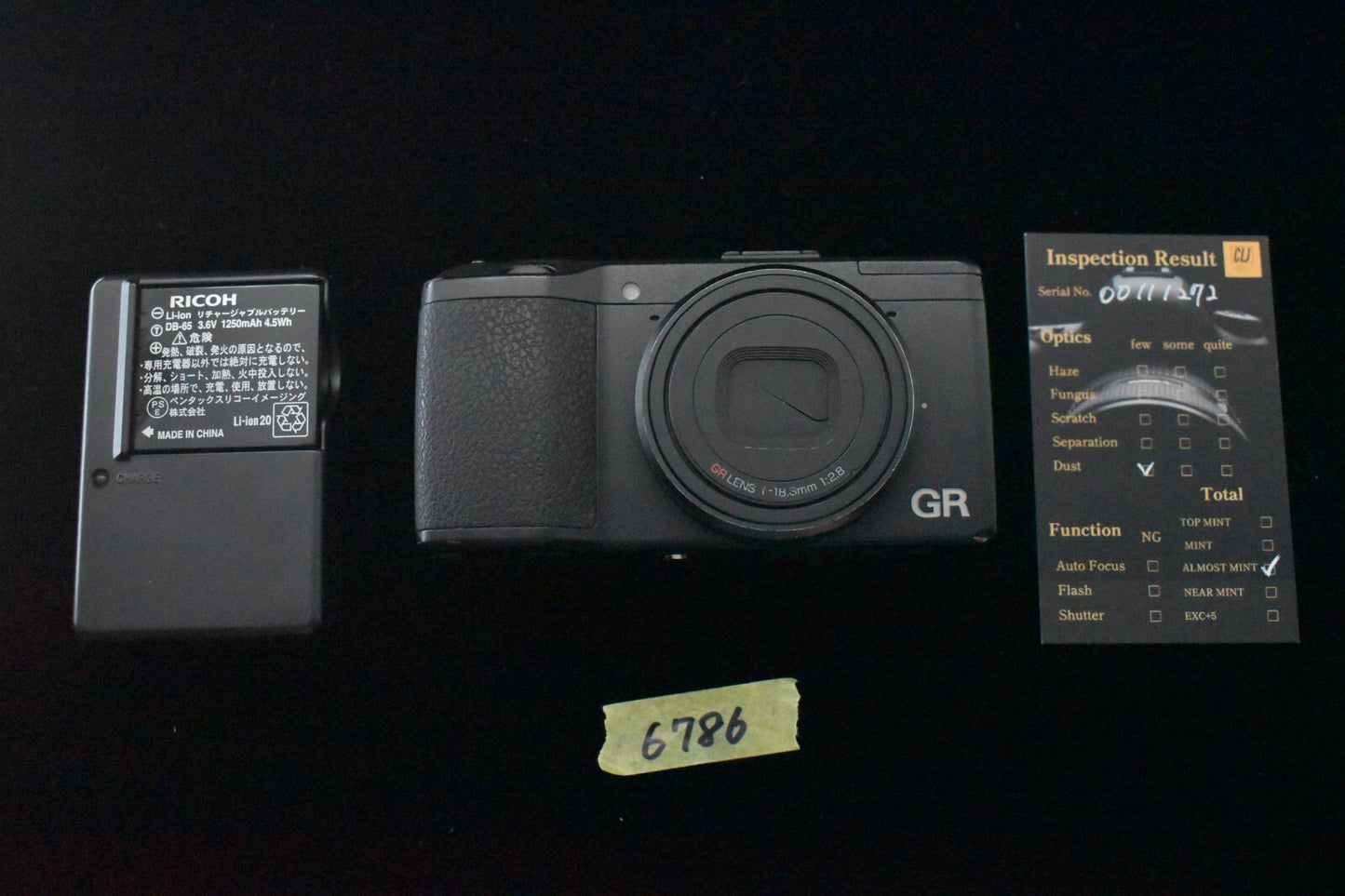 [1 Yr Warranty] RICOH GR 16.2MP Digital Compact Camera Black JAPAN 6786