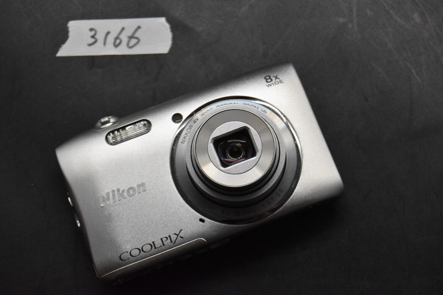 Nikon Coolpix S3600 Silver 20.1MP Compact Digital Camera Japan 【NEAR MINT】 #3166